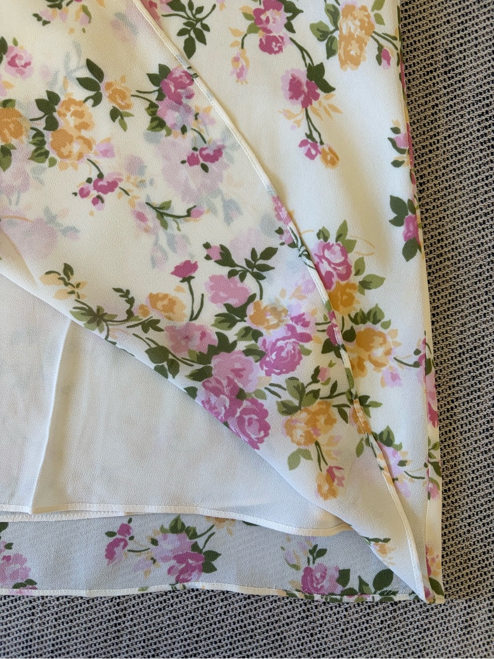 NEW Reformation Milica Midi Dress Posy Cream Pink Floral | US 6 UK 10 - Picture 13 of 16